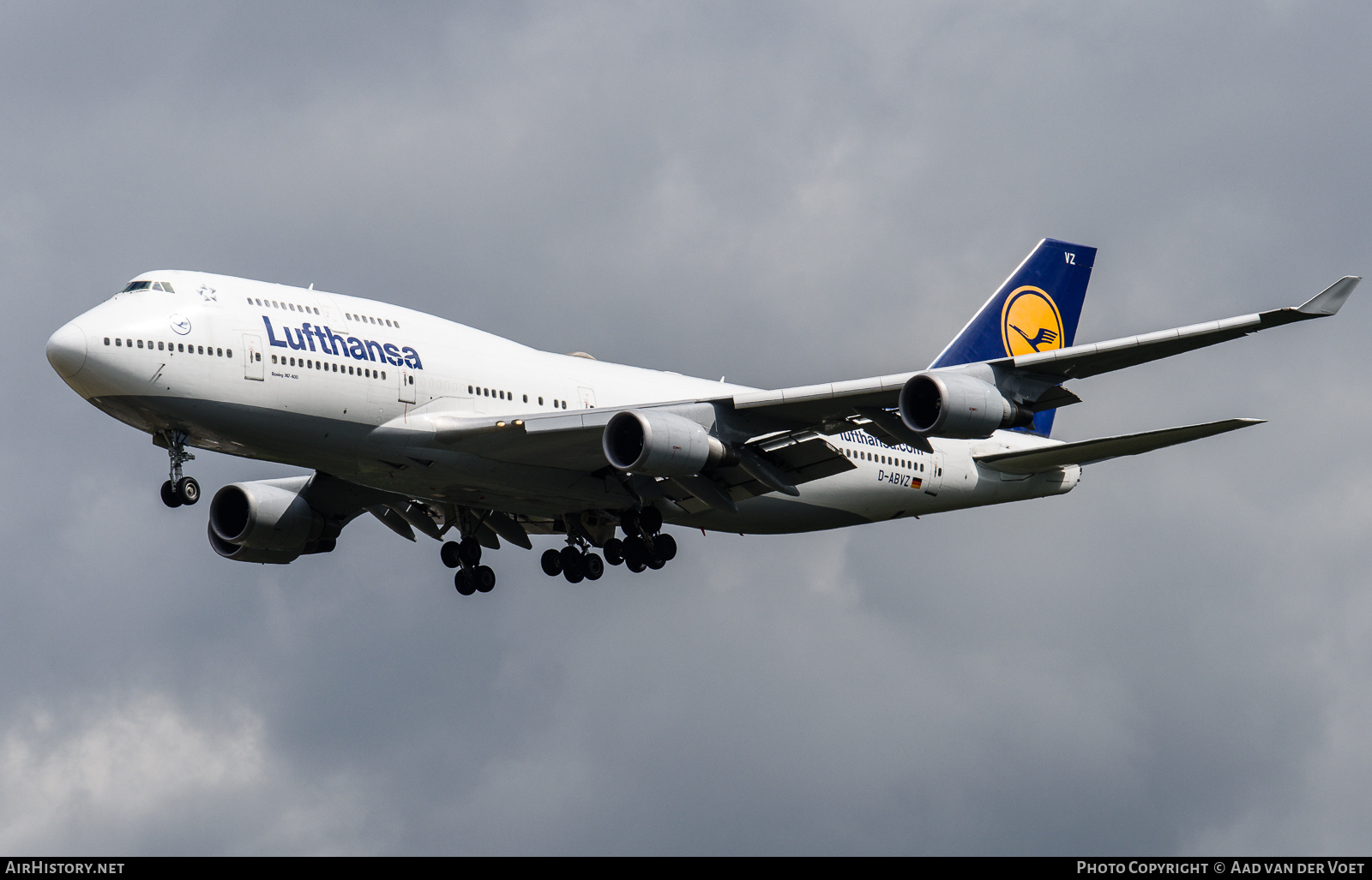 Aircraft Photo of D-ABVZ | Boeing 747-430 | Lufthansa | AirHistory.net #157779