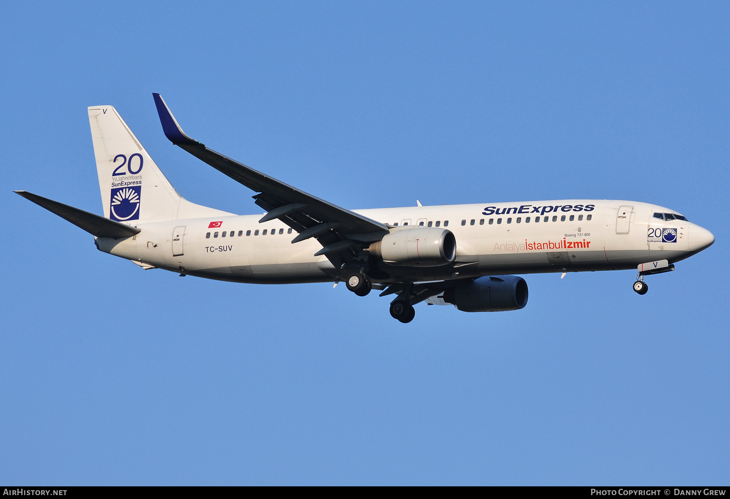 Aircraft Photo of TC-SUV | Boeing 737-86N | SunExpress | AirHistory.net #157797