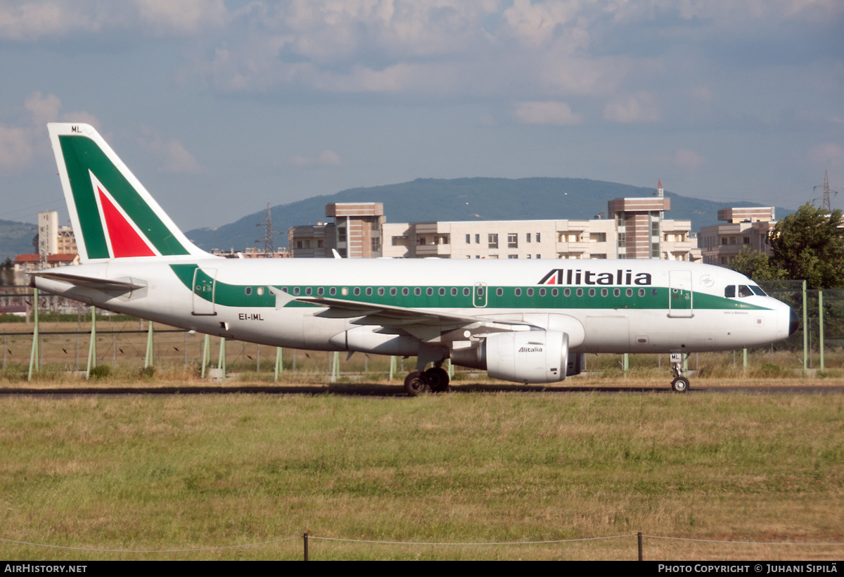 Aircraft Photo of EI-IML | Airbus A319-112 | Alitalia | AirHistory.net #157806