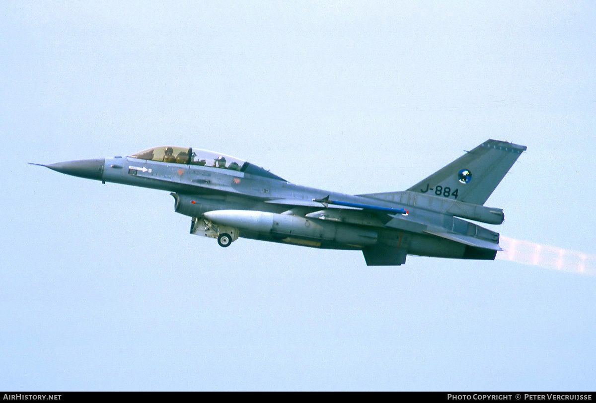 Aircraft Photo of J-884 | General Dynamics F-16BM Fighting Falcon | Netherlands - Air Force | AirHistory.net #157891