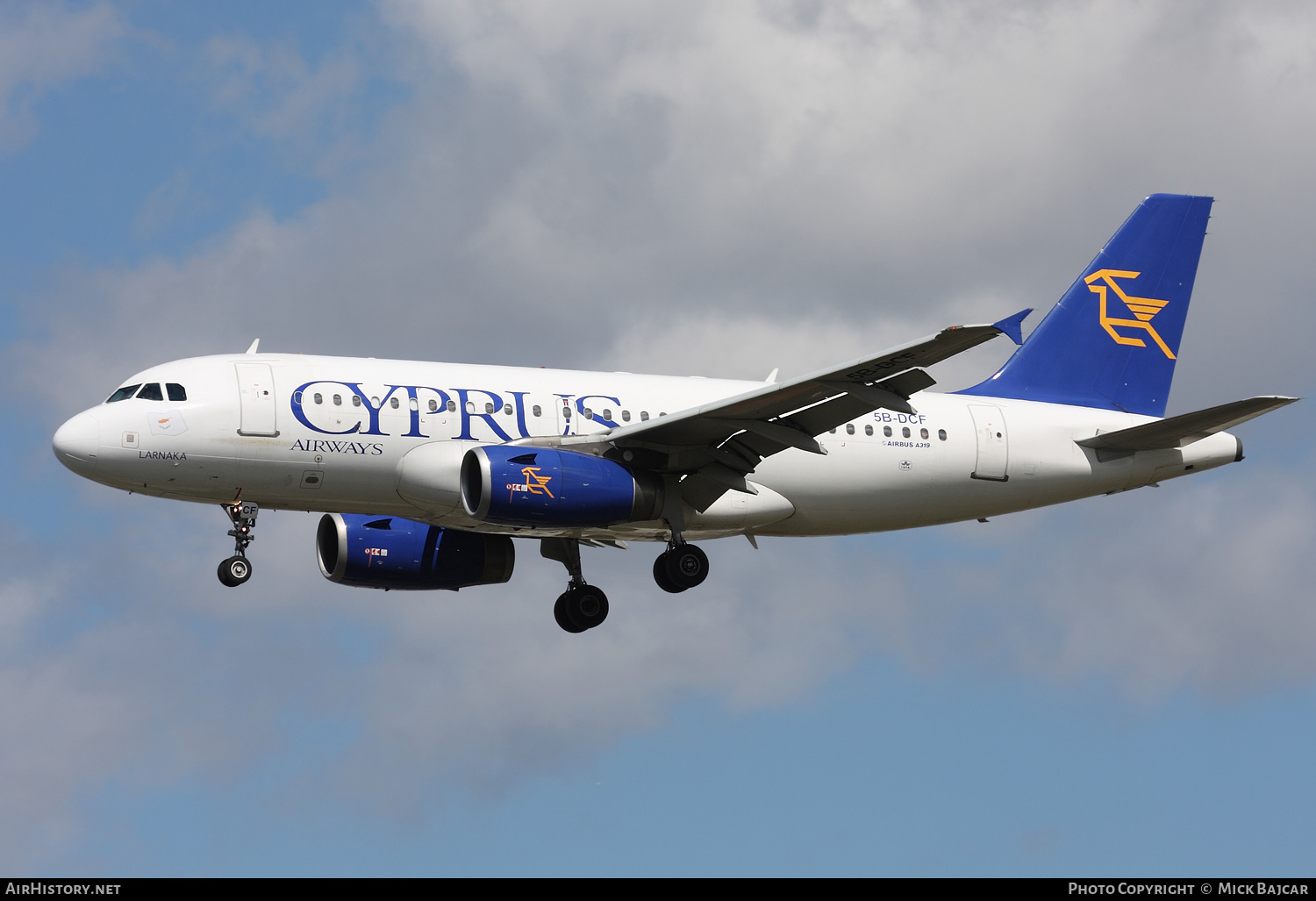 Aircraft Photo of 5B-DCF | Airbus A319-132 | Cyprus Airways | AirHistory.net #157907