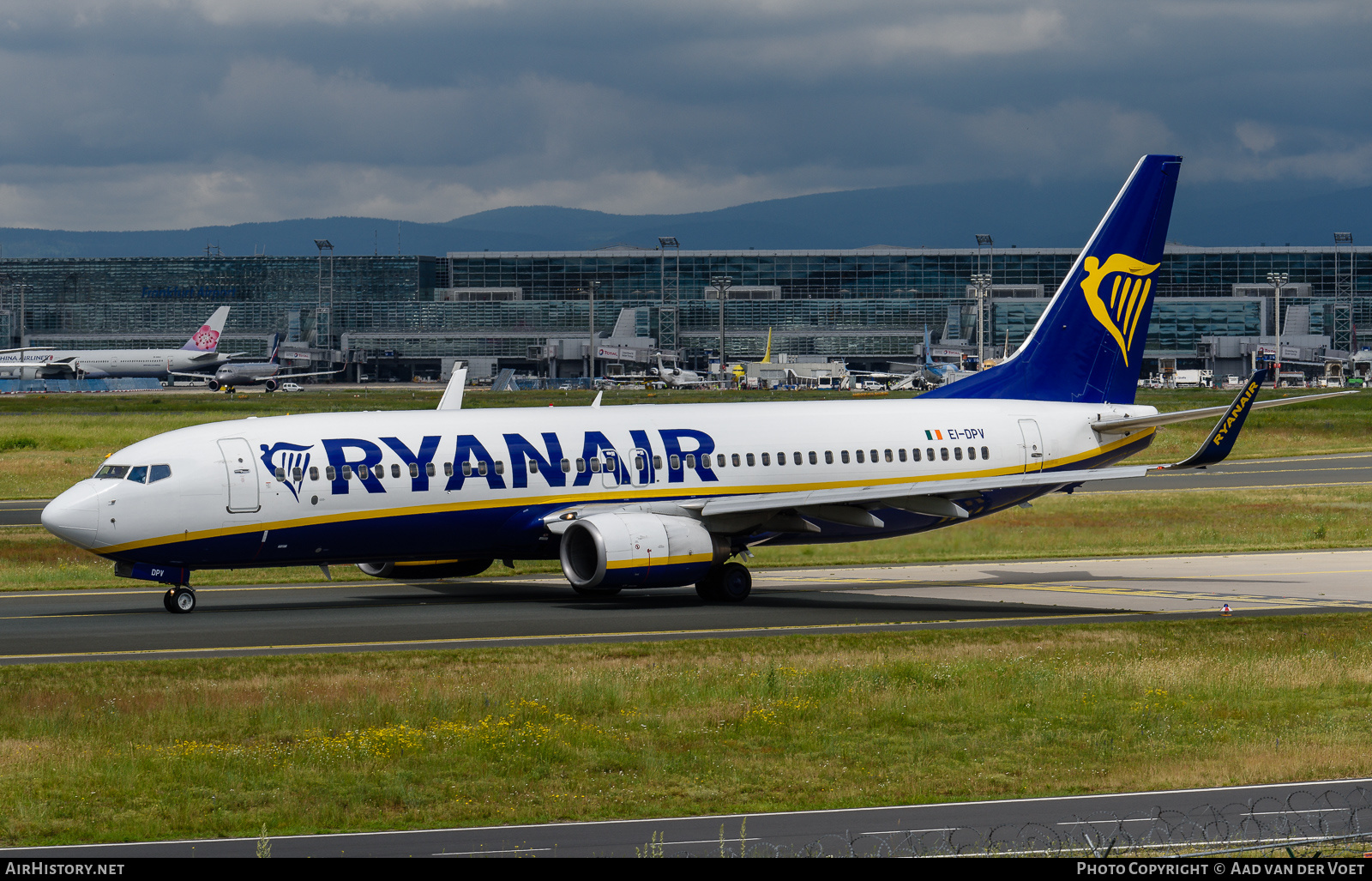 Aircraft Photo of EI-DPV | Boeing 737-8AS | Ryanair | AirHistory.net #157909