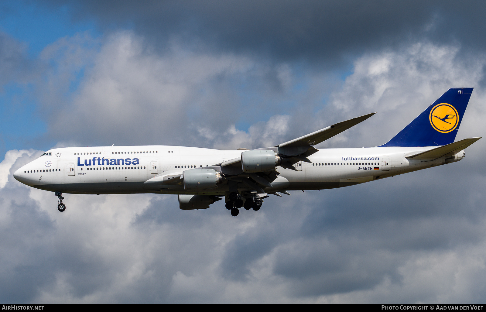 Aircraft Photo of D-ABYH | Boeing 747-830 | Lufthansa | AirHistory.net #157920