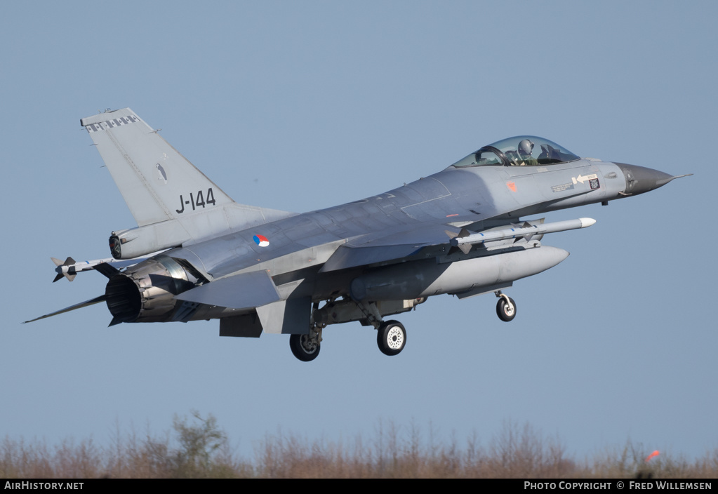 Aircraft Photo of J-144 | General Dynamics F-16AM Fighting Falcon | Netherlands - Air Force | AirHistory.net #157963