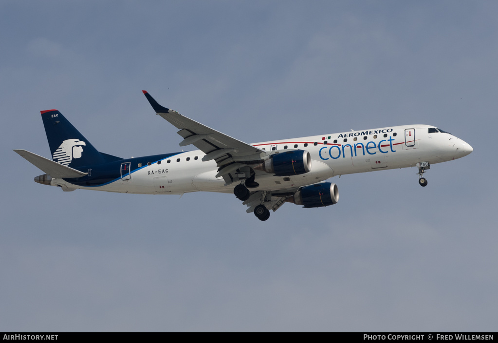 Aircraft Photo of XA-EAC | Embraer 195LR (ERJ-190-200LR) | AeroMéxico Connect | AirHistory.net #157971