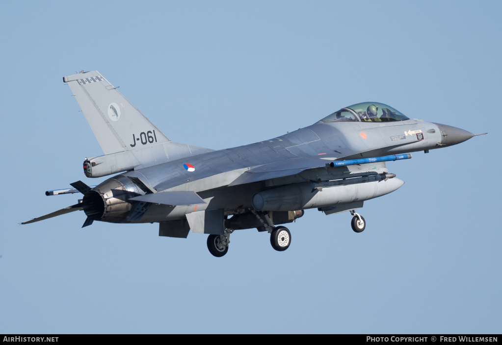 Aircraft Photo of J-061 | General Dynamics F-16AM Fighting Falcon | Netherlands - Air Force | AirHistory.net #157991