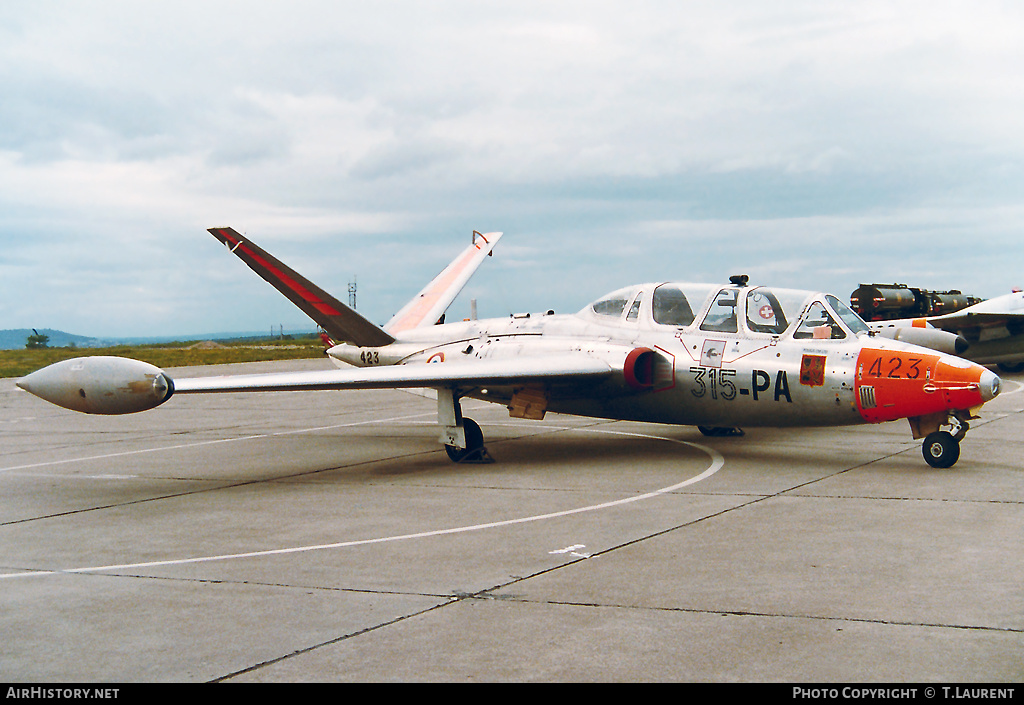 Aircraft Photo of 423 | Fouga CM-170R Magister | France - Air Force | AirHistory.net #158020