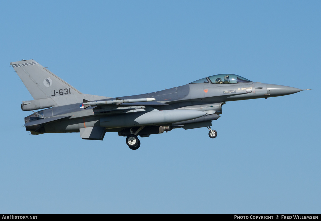 Aircraft Photo of J-631 | General Dynamics F-16AM Fighting Falcon | Netherlands - Air Force | AirHistory.net #158034