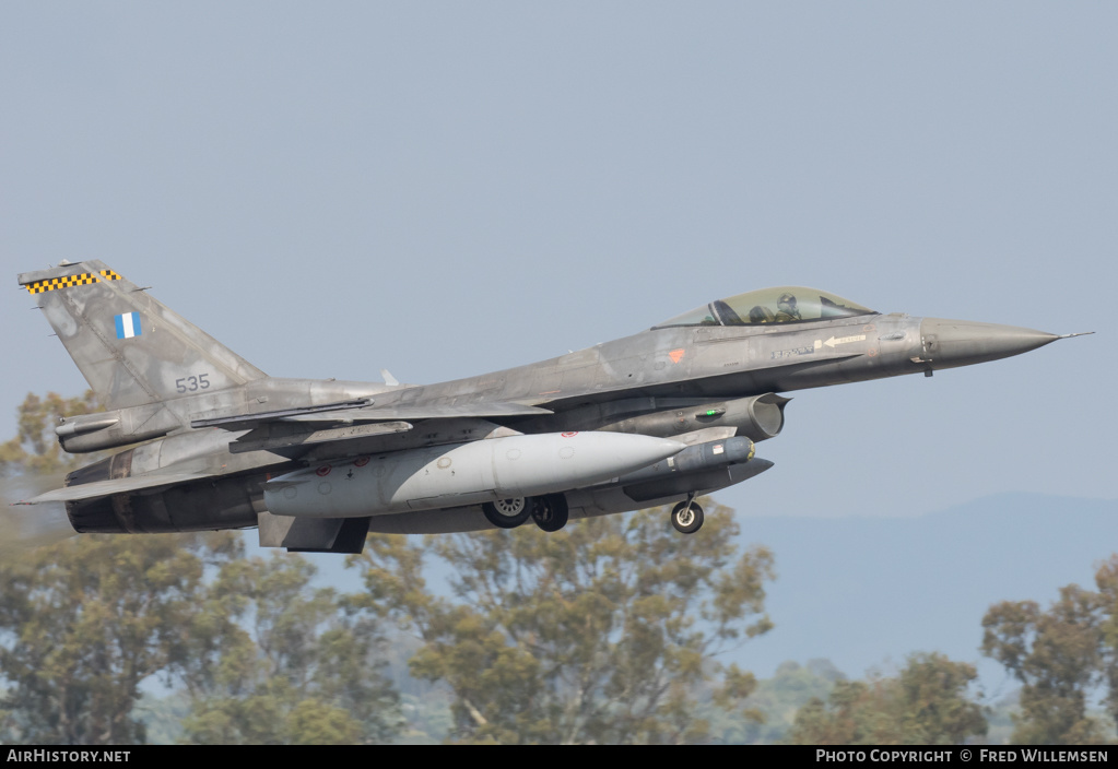 Aircraft Photo of 535 | General Dynamics F-16C Fighting Falcon | Greece - Air Force | AirHistory.net #158055