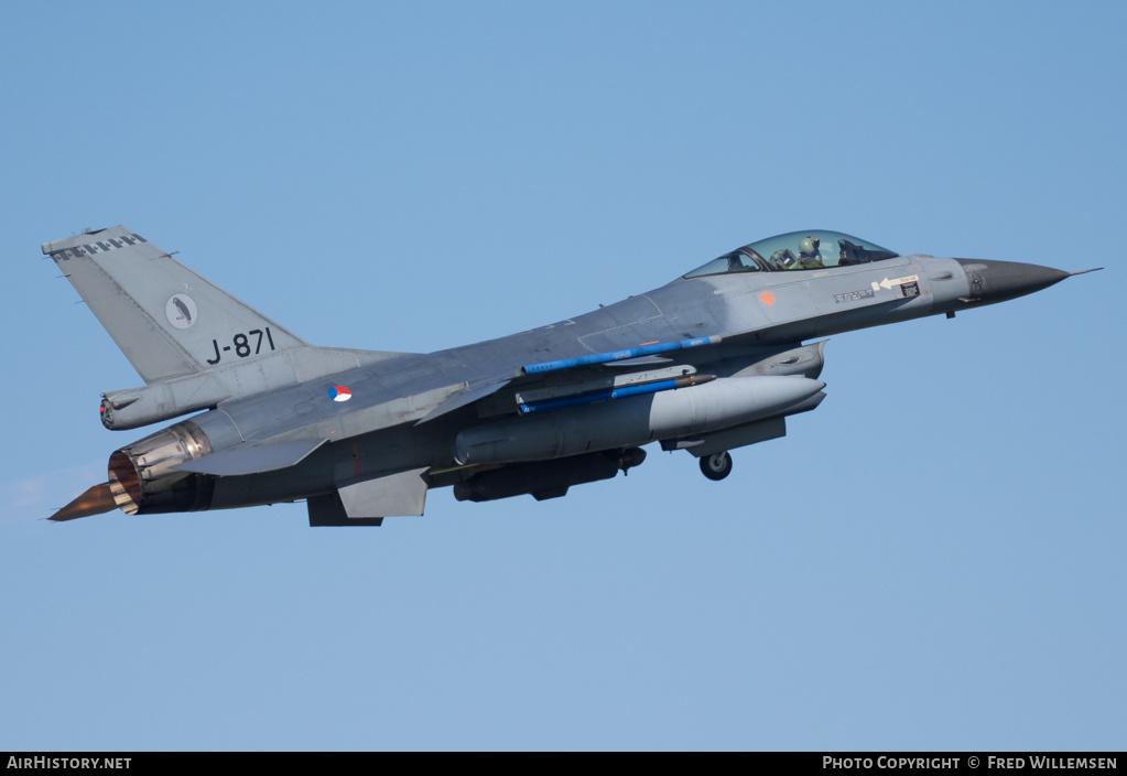 Aircraft Photo of J-871 | General Dynamics F-16AM Fighting Falcon | Netherlands - Air Force | AirHistory.net #158069