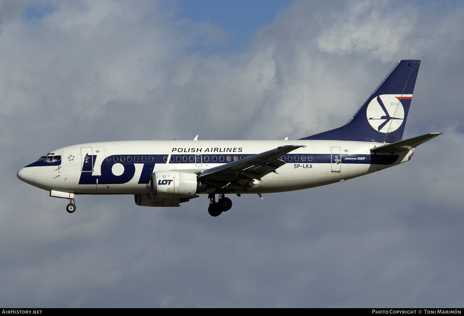 Aircraft Photo of SP-LKA | Boeing 737-55D | LOT Polish Airlines - Polskie Linie Lotnicze | AirHistory.net #158075