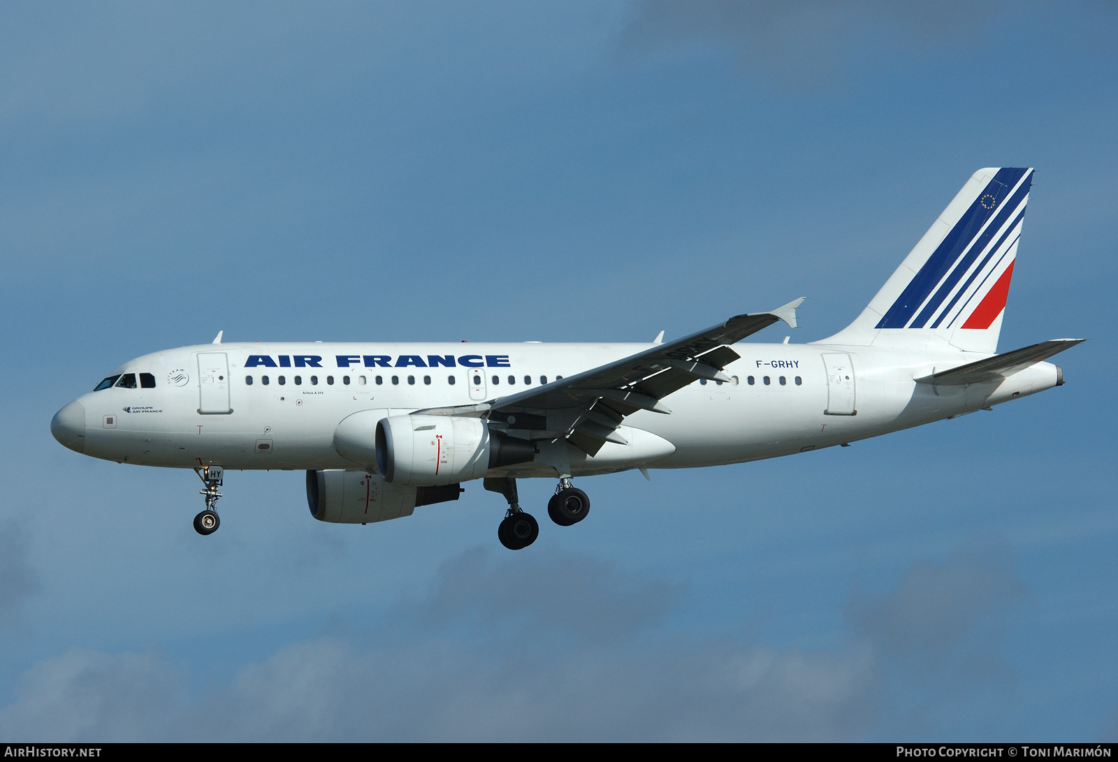 Aircraft Photo of F-GRHY | Airbus A319-111 | Air France | AirHistory.net #158083