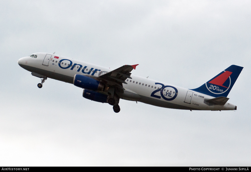 Aircraft Photo of TC-OBM | Airbus A320-232 | Onur Air | AirHistory.net #158111