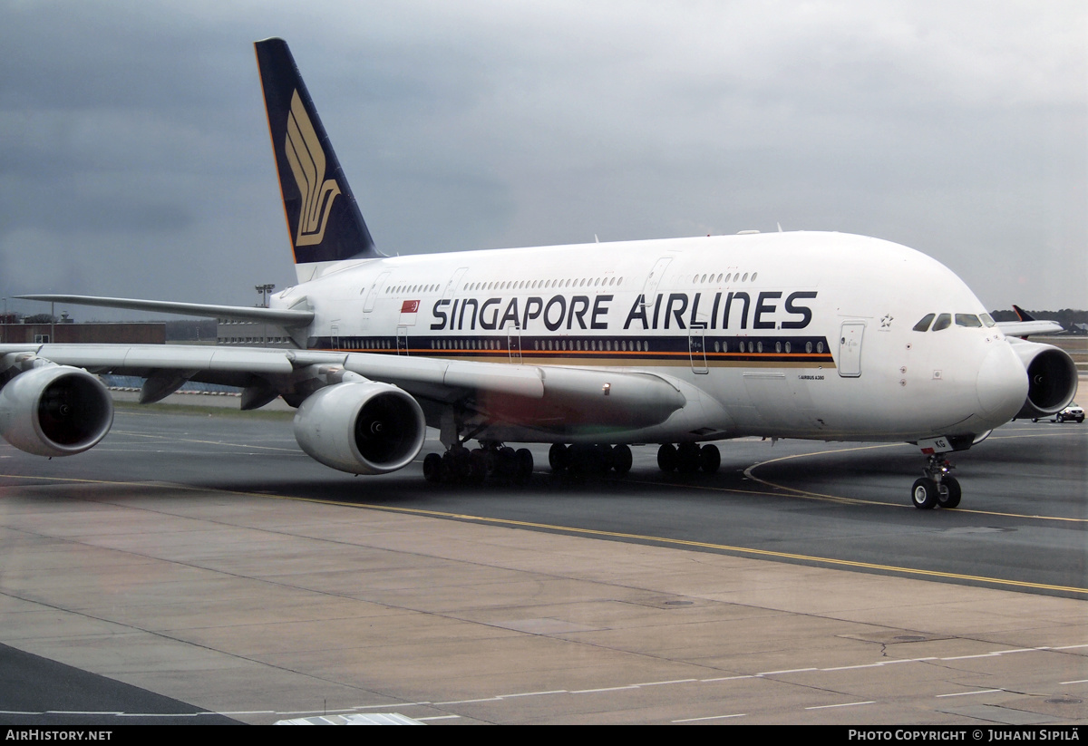 Aircraft Photo of 9V-SKG | Airbus A380-841 | Singapore Airlines | AirHistory.net #158119