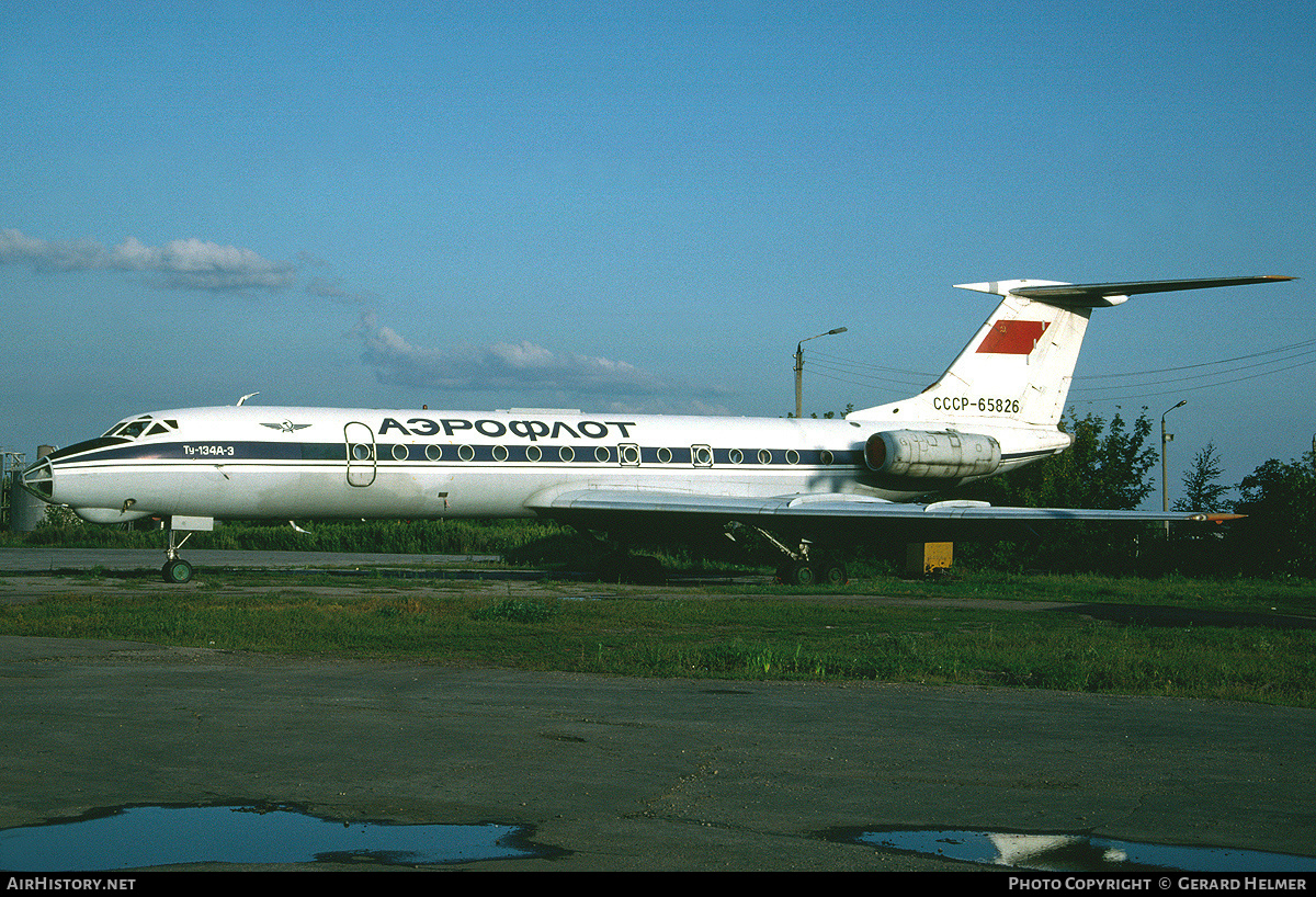 Aircraft Photo of CCCP-65826 | Tupolev Tu-134A-3 | Aeroflot | AirHistory.net #158278