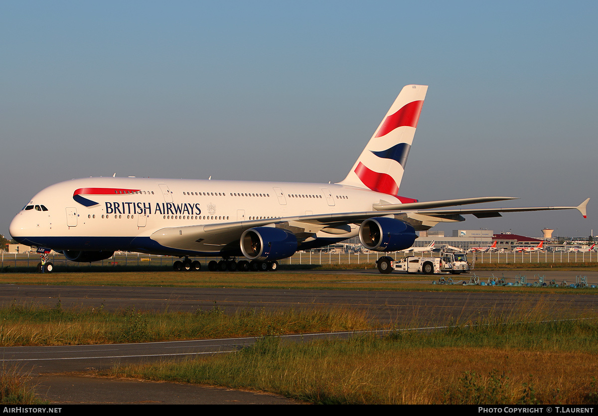 Aircraft Photo of G-XLEG | Airbus A380-841 | British Airways | AirHistory.net #158282
