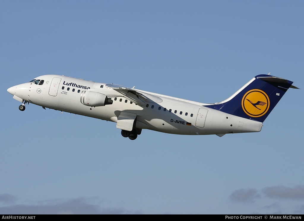 Aircraft Photo of D-AVRE | British Aerospace Avro 146-RJ85 | Lufthansa | AirHistory.net #158312