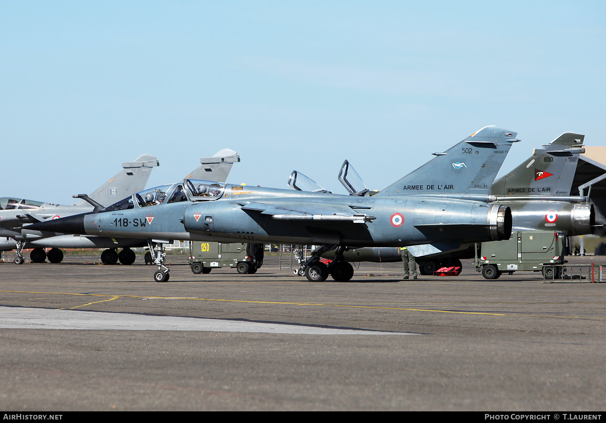 Aircraft Photo of 502 | Dassault Mirage F1B | France - Air Force | AirHistory.net #158336