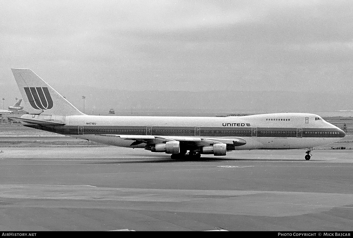 Aircraft Photo of N4716U | Boeing 747-122 | United Airlines | AirHistory.net #158376