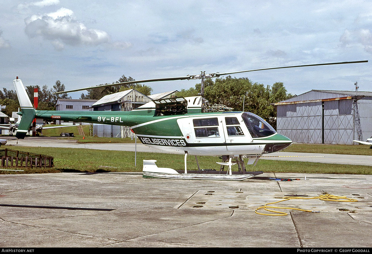 Aircraft Photo of 9V-BFL | Bell 206B JetRanger II | Heliservices | AirHistory.net #158409