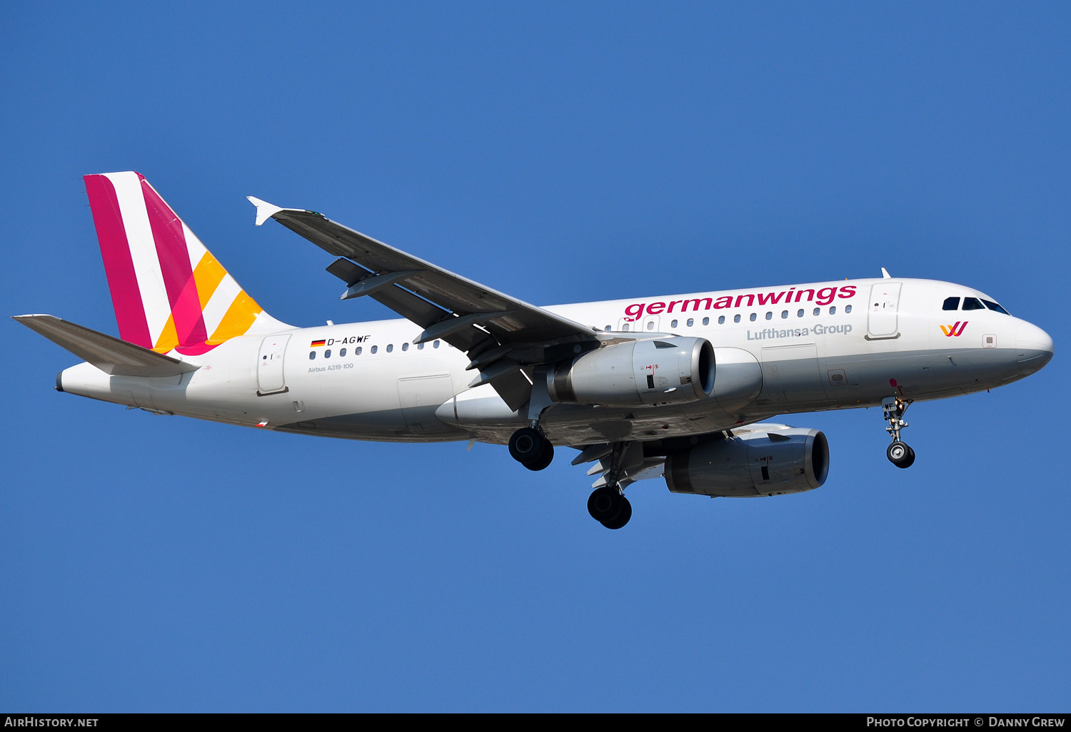 Aircraft Photo of D-AGWF | Airbus A319-132 | Germanwings | AirHistory.net #158427