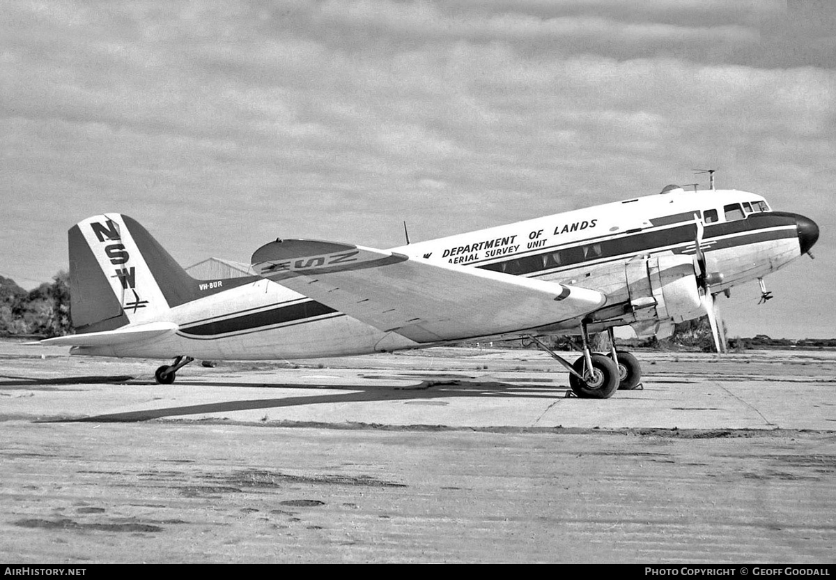 Aircraft Photo of VH-BUR | Douglas C-47A Skytrain | New South Wales Department of Lands | AirHistory.net #158428