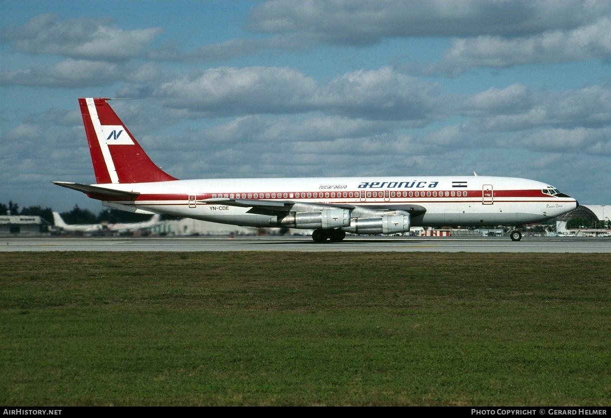 Aircraft Photo of YN-CDE | Boeing 707-123B | Aeronica | AirHistory.net #158434