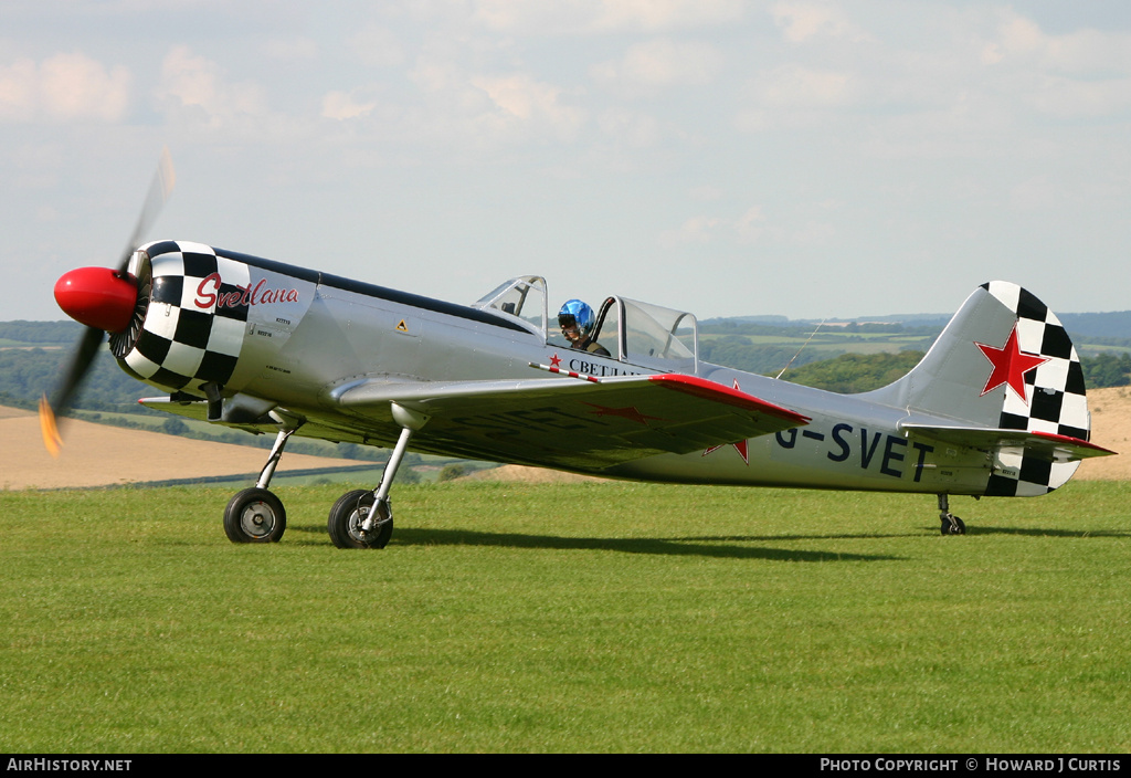 Aircraft Photo of G-SVET | Yakovlev Yak-50 | Soviet Union - Air Force | AirHistory.net #158456