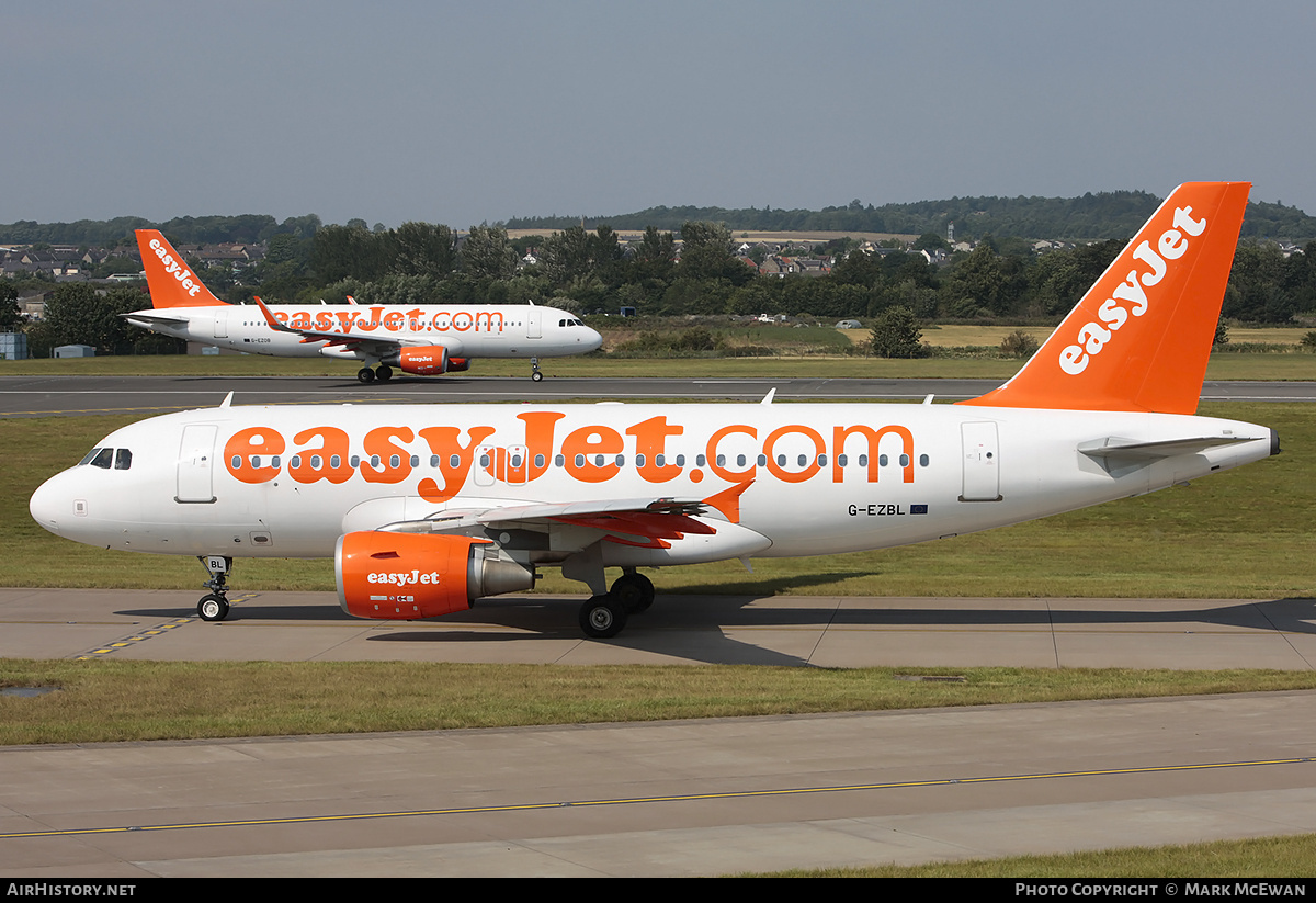 Aircraft Photo of G-EZBL | Airbus A319-111 | EasyJet | AirHistory.net #158521