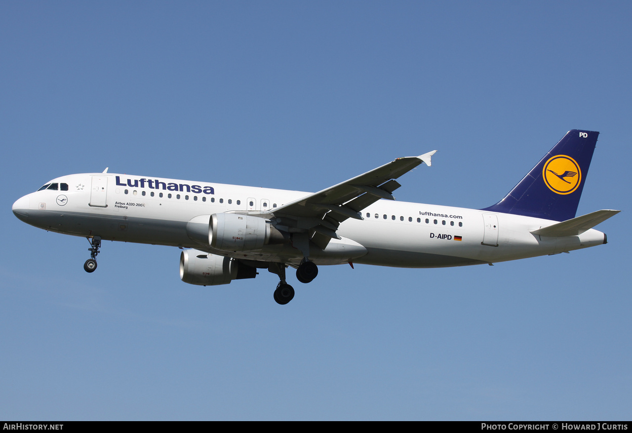 Aircraft Photo of D-AIPD | Airbus A320-211 | Lufthansa | AirHistory.net #158541