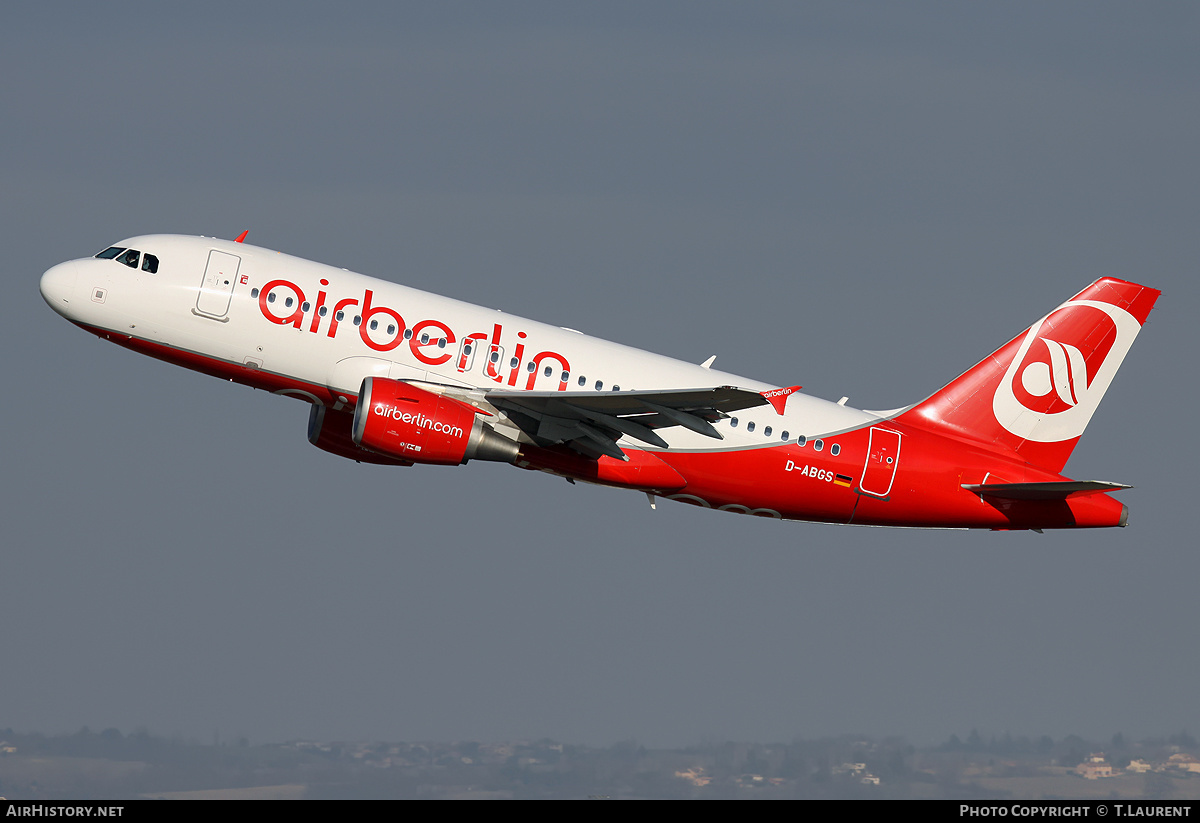 Aircraft Photo of D-ABGS | Airbus A319-112 | Air Berlin | AirHistory.net #158543