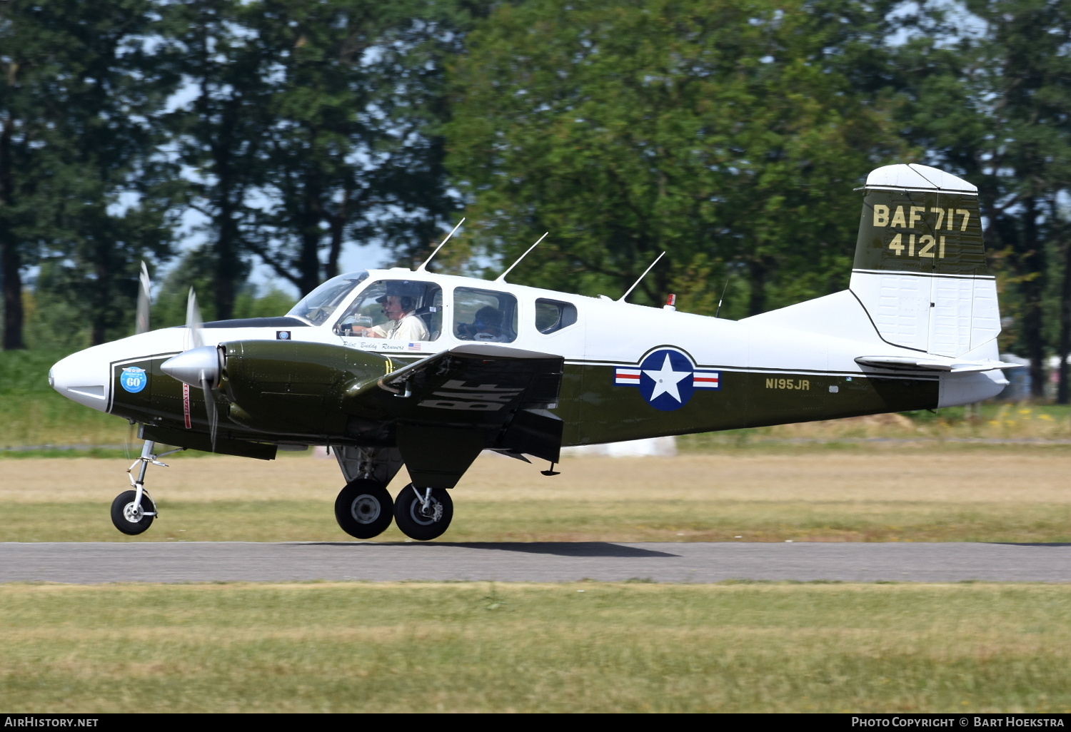 Aircraft Photo of N195JR | Beech 95 Travel Air | USA - Army | AirHistory.net #158546