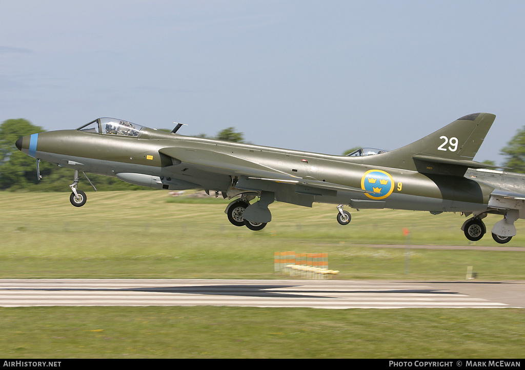 Aircraft Photo of SE-DXI / 34071 | Hawker Hunter F58 | Sweden - Air Force | AirHistory.net #158595