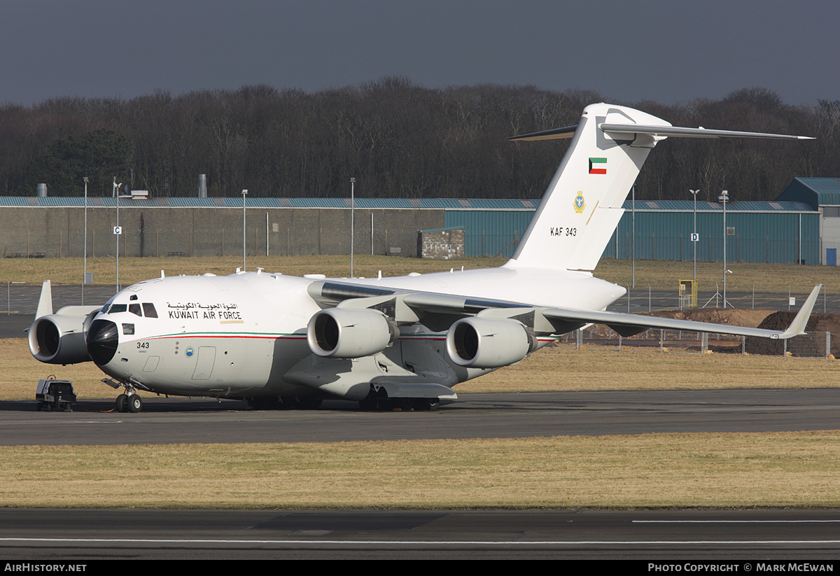 Aircraft Photo of KAF343 | Boeing C-17A Globemaster III | Kuwait - Air Force | AirHistory.net #158599