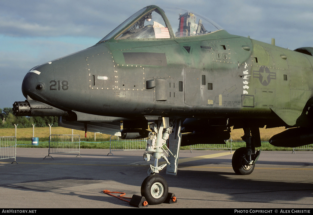 Aircraft Photo of 79-0218 / AF79-218 | Fairchild A-10A Thunderbolt II | USA - Air Force | AirHistory.net #158600