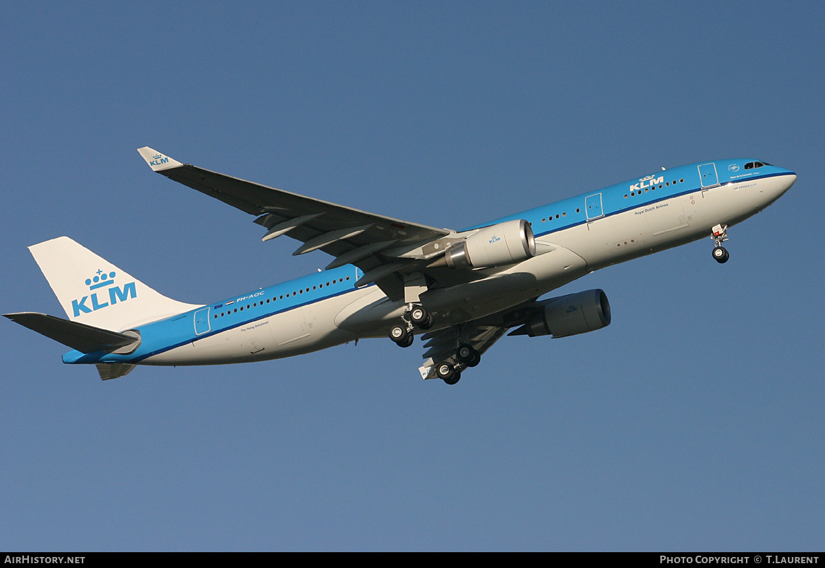 Aircraft Photo of PH-AOC | Airbus A330-203 | KLM - Royal Dutch Airlines | AirHistory.net #158665