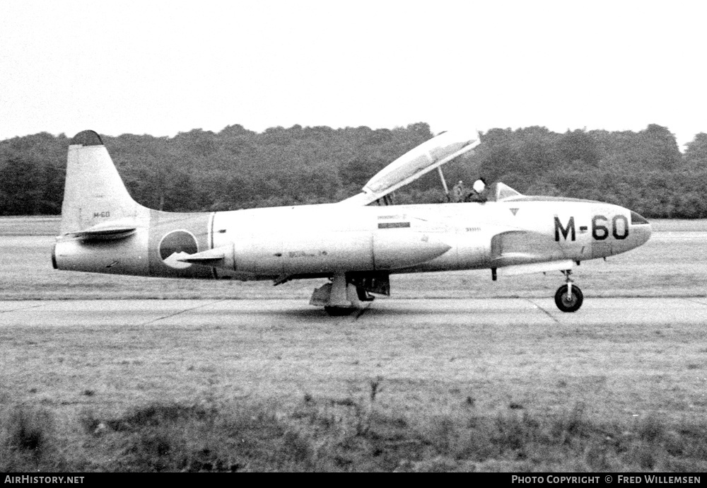 Aircraft Photo of M-60 | Lockheed T-33A | Netherlands - Air Force | AirHistory.net #158666