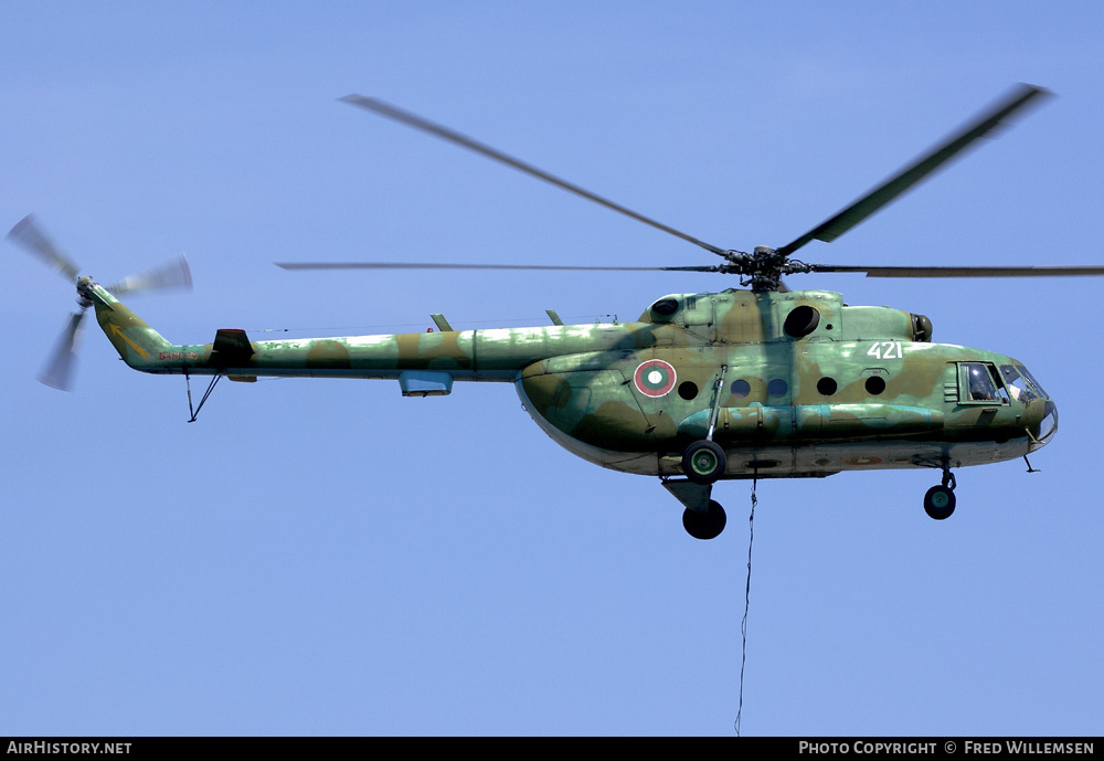 Aircraft Photo of 421 | Mil Mi-17 | Bulgaria - Air Force | AirHistory.net #158677
