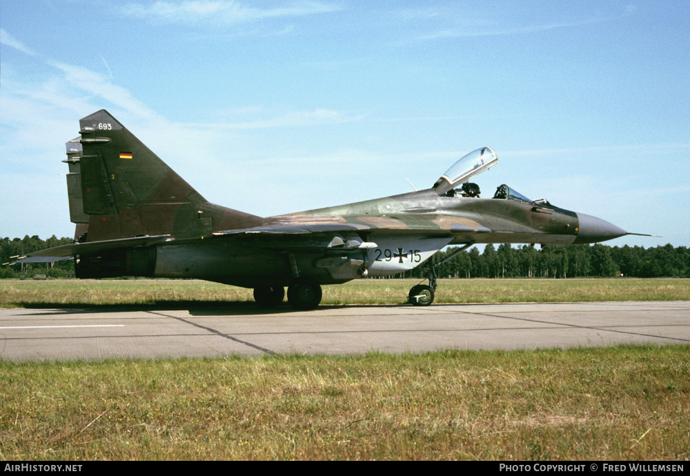 Aircraft Photo of 2915 | Mikoyan-Gurevich MiG-29G (9-12) | Germany - Air Force | AirHistory.net #158721