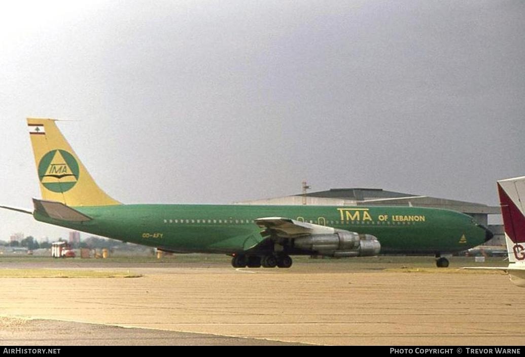 Aircraft Photo of OD-AFY | Boeing 707-327C | TMA of Lebanon - Trans Mediterranean Airways | AirHistory.net #158736
