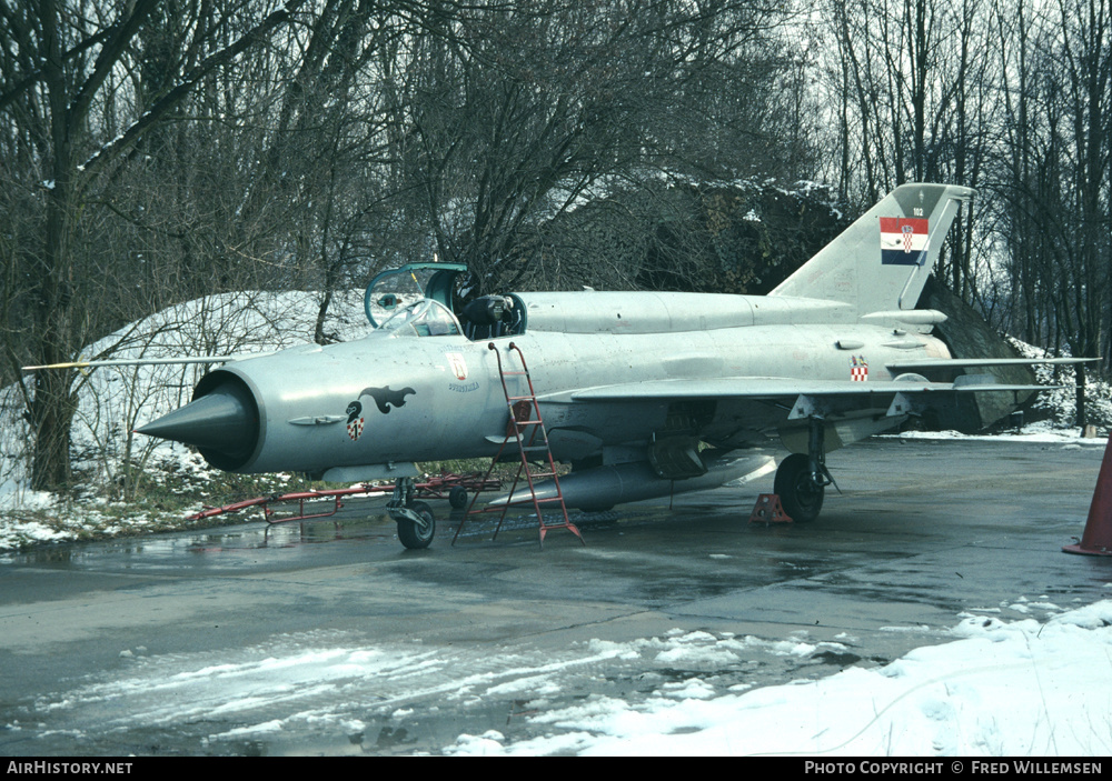 Aircraft Photo of 102 | Mikoyan-Gurevich MiG-21bis | Croatia - Air Force | AirHistory.net #158748