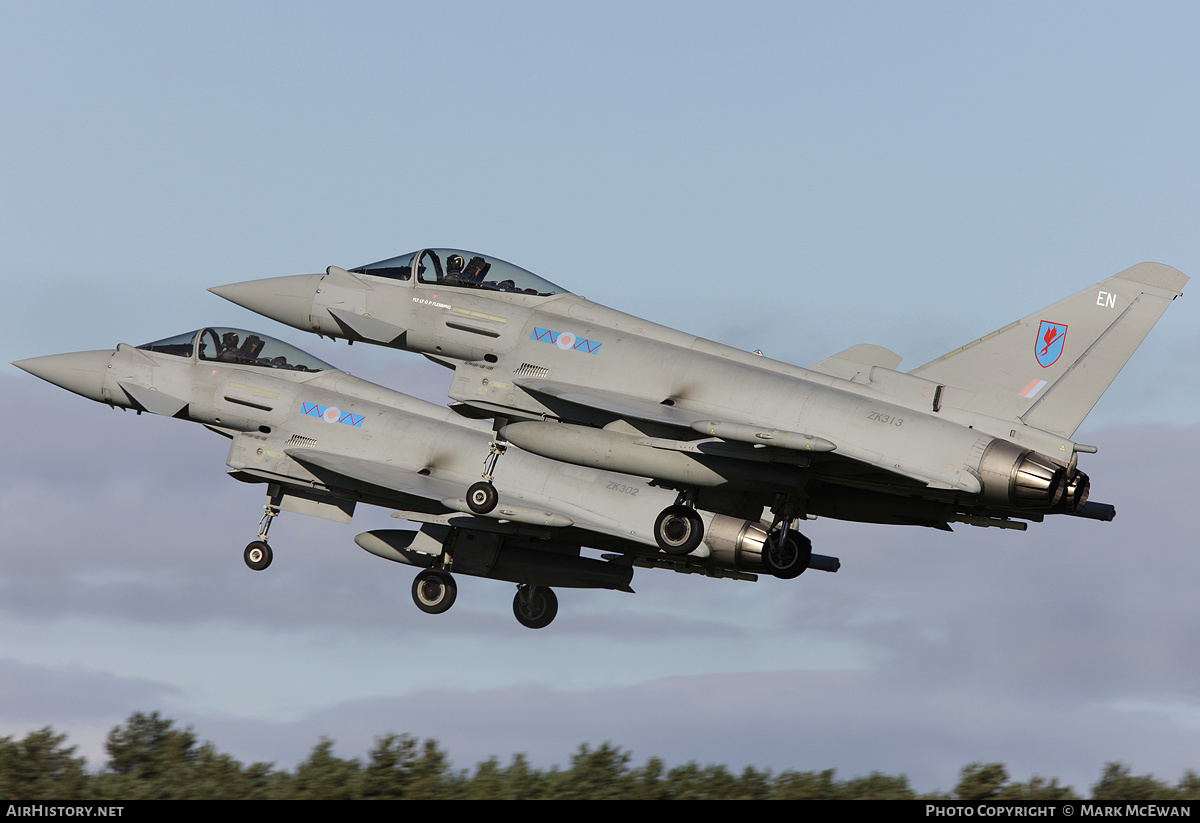 Aircraft Photo of ZK313 | Eurofighter EF-2000 Typhoon FGR4 | UK - Air Force | AirHistory.net #158787