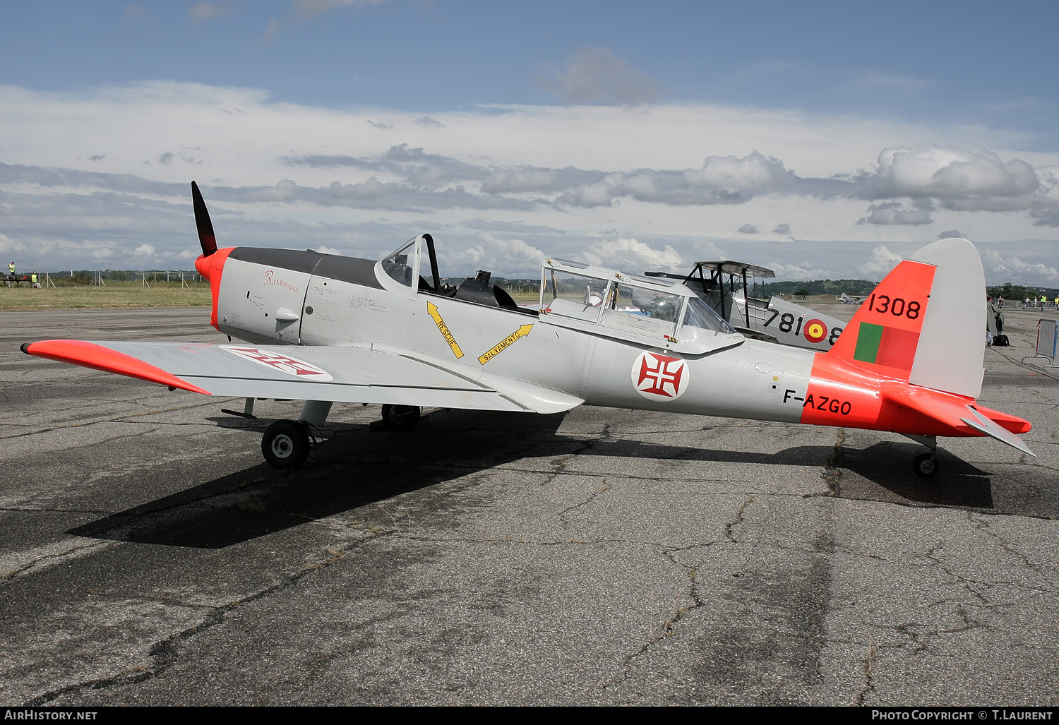 Aircraft Photo of F-AZGO / 1308 | De Havilland DHC-1 Chipmunk Mk22 | Portugal - Air Force | AirHistory.net #158836