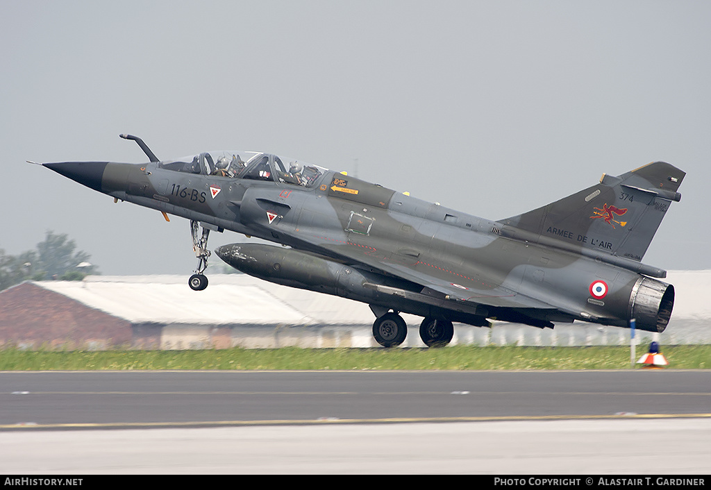 Aircraft Photo of 374 | Dassault Mirage 2000N | France - Air Force | AirHistory.net #158861