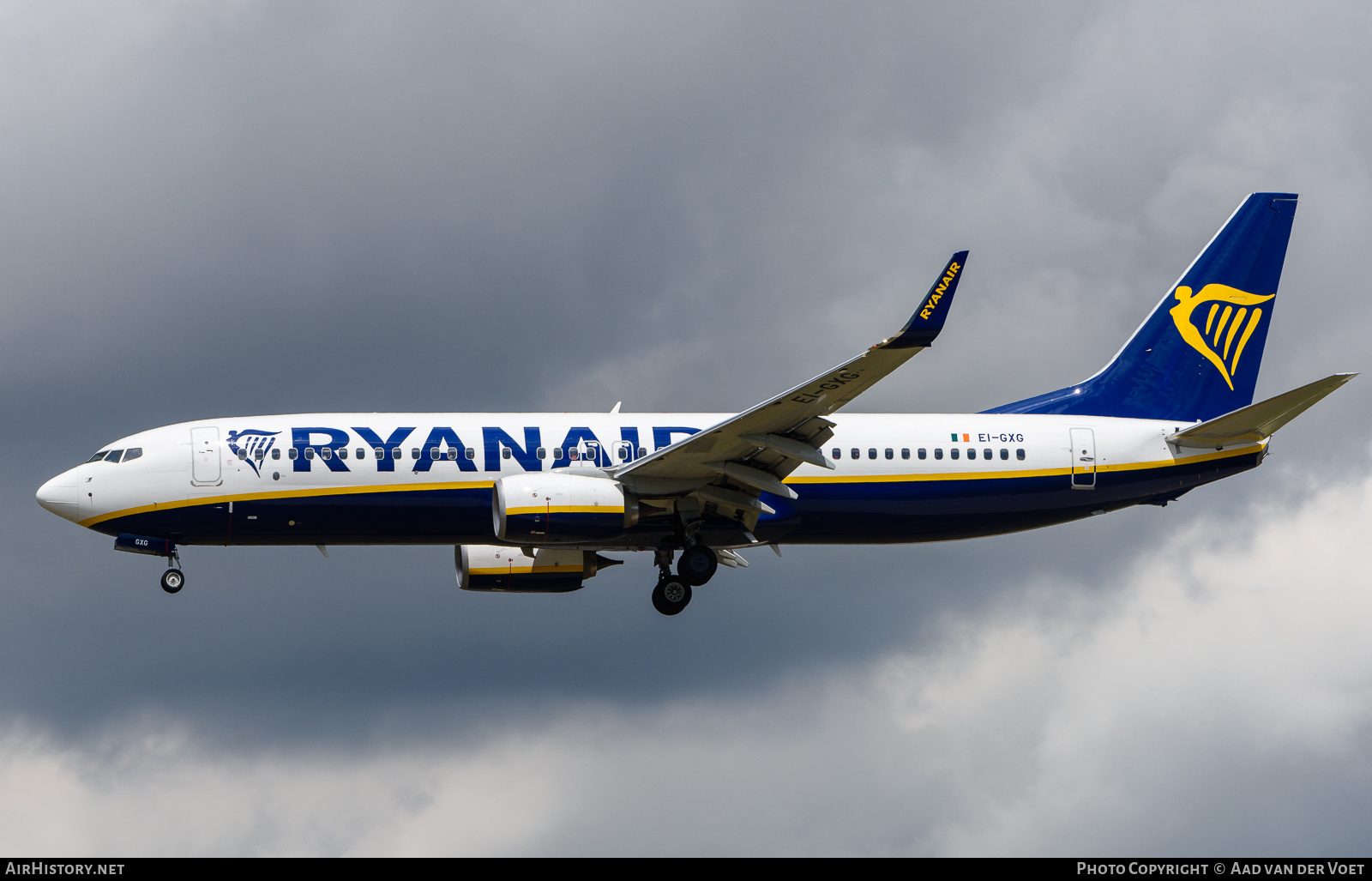 Aircraft Photo of EI-GXG | Boeing 737-800 | Ryanair | AirHistory.net #158905