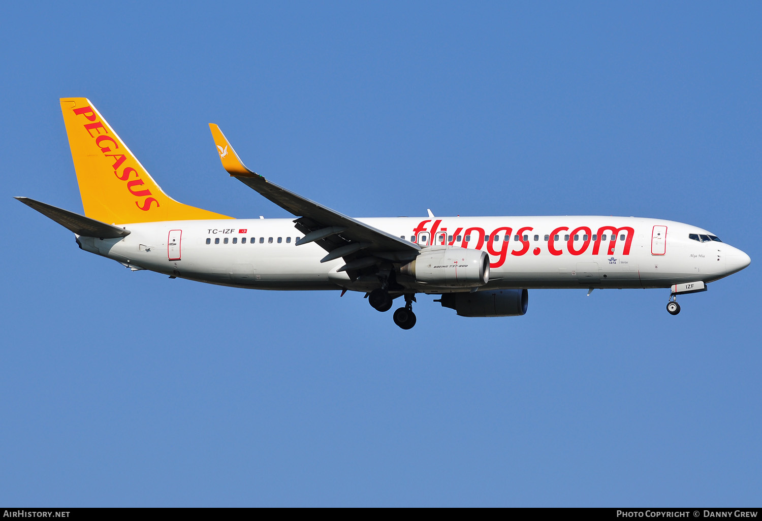 Aircraft Photo of TC-IZF | Boeing 737-86J | Pegasus Airlines | AirHistory.net #158916