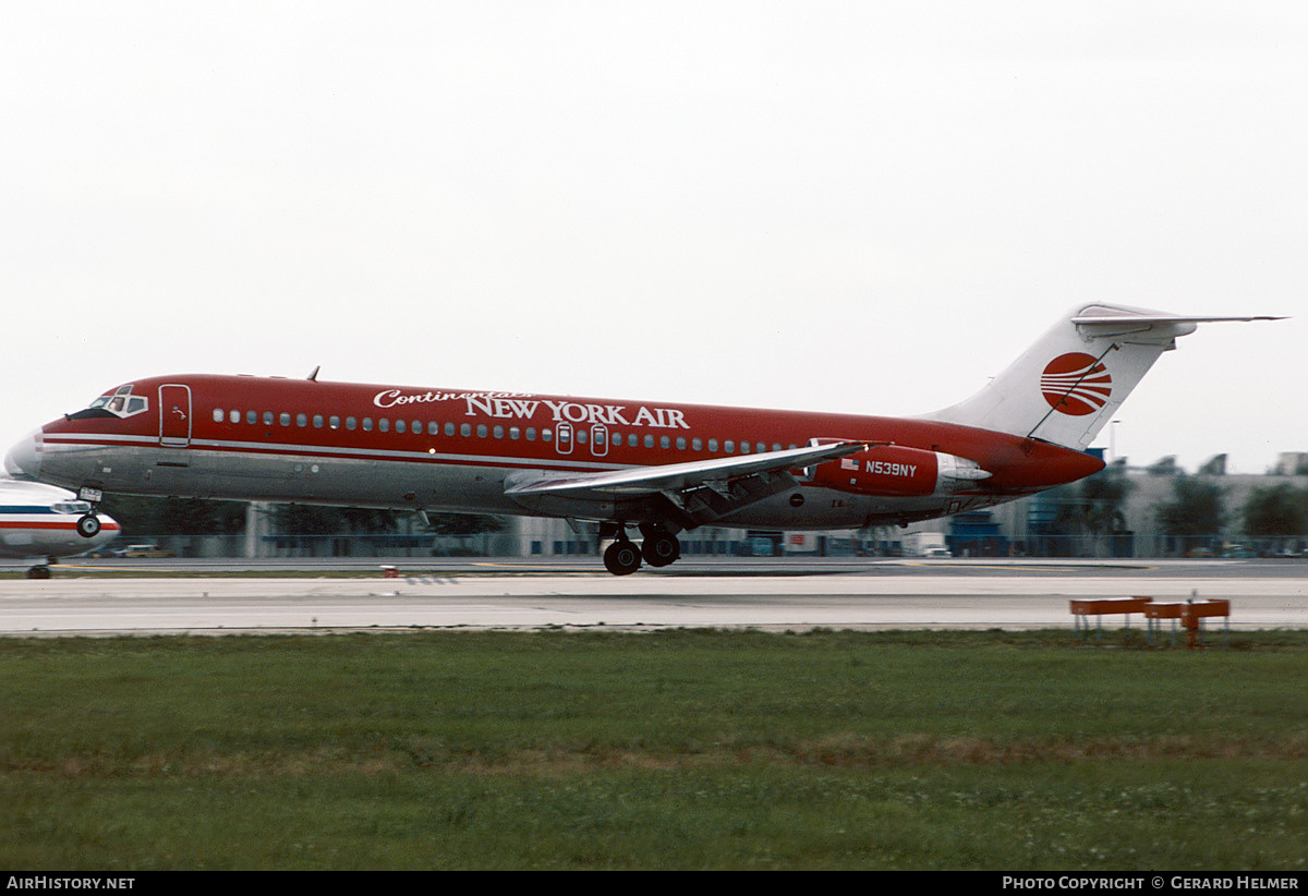 Aircraft Photo of N539NY | McDonnell Douglas DC-9-32 | Continental's New York Air | AirHistory.net #158946
