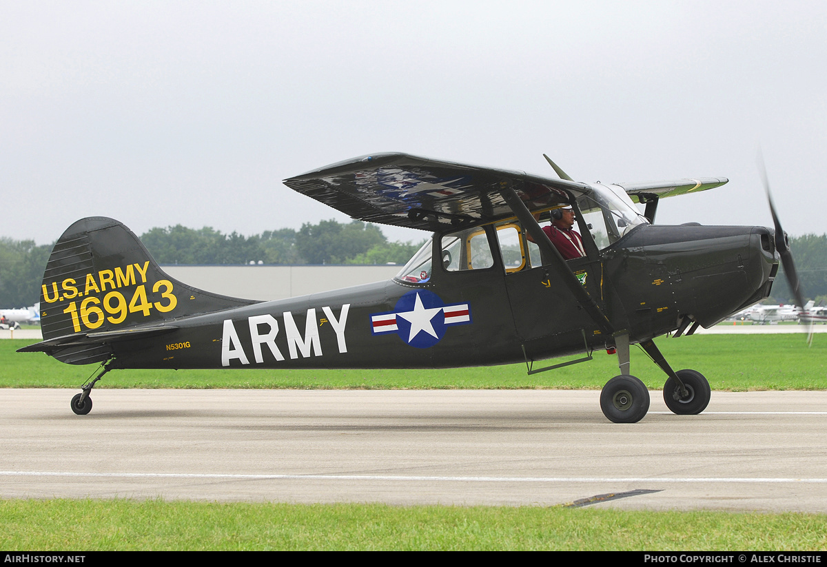 Aircraft Photo of N5301G / 16943 | Cessna O-1A Bird Dog (305A/L-19A) | USA - Army | AirHistory.net #158947