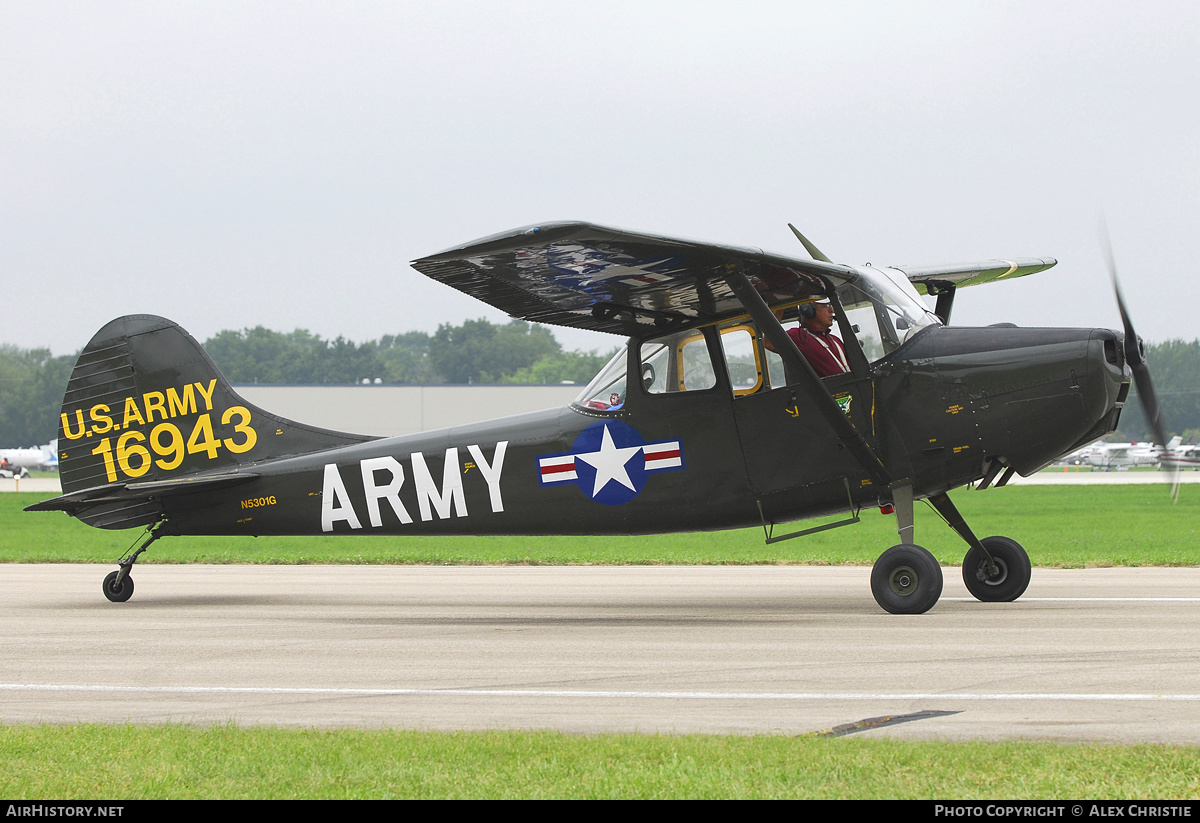Aircraft Photo of N5301G / 16943 | Cessna O-1A Bird Dog | USA - Army | AirHistory.net #158947