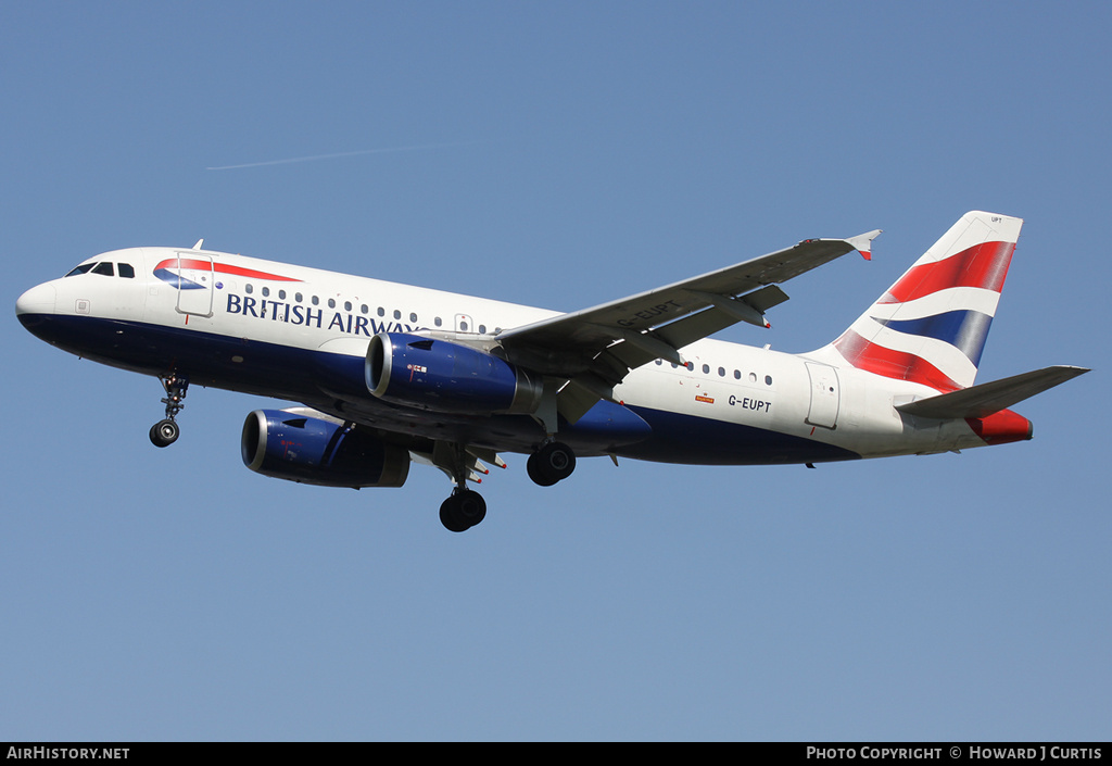 Aircraft Photo of G-EUPT | Airbus A319-131 | British Airways | AirHistory.net #158987